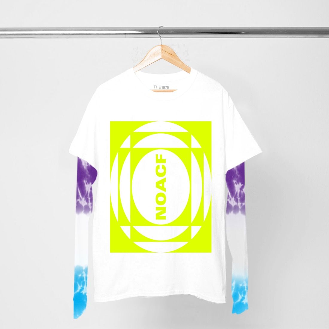 The 1975 - Noacf Neon Inverted Tie Dye Layered Ls Tshirt I