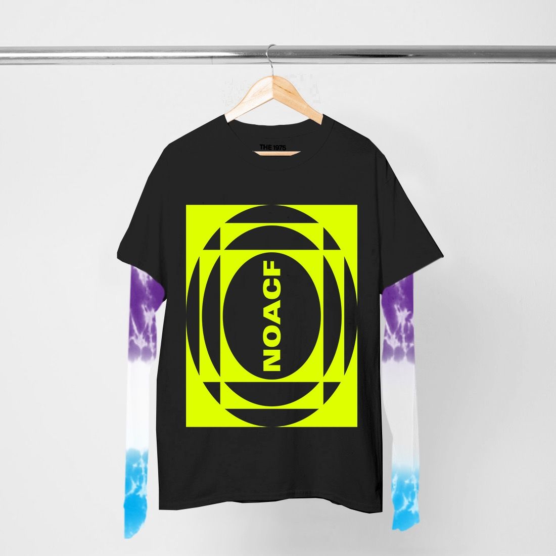 The 1975 - Noacf Neon Inverted Tie Dye Layered Ls Tshirt II