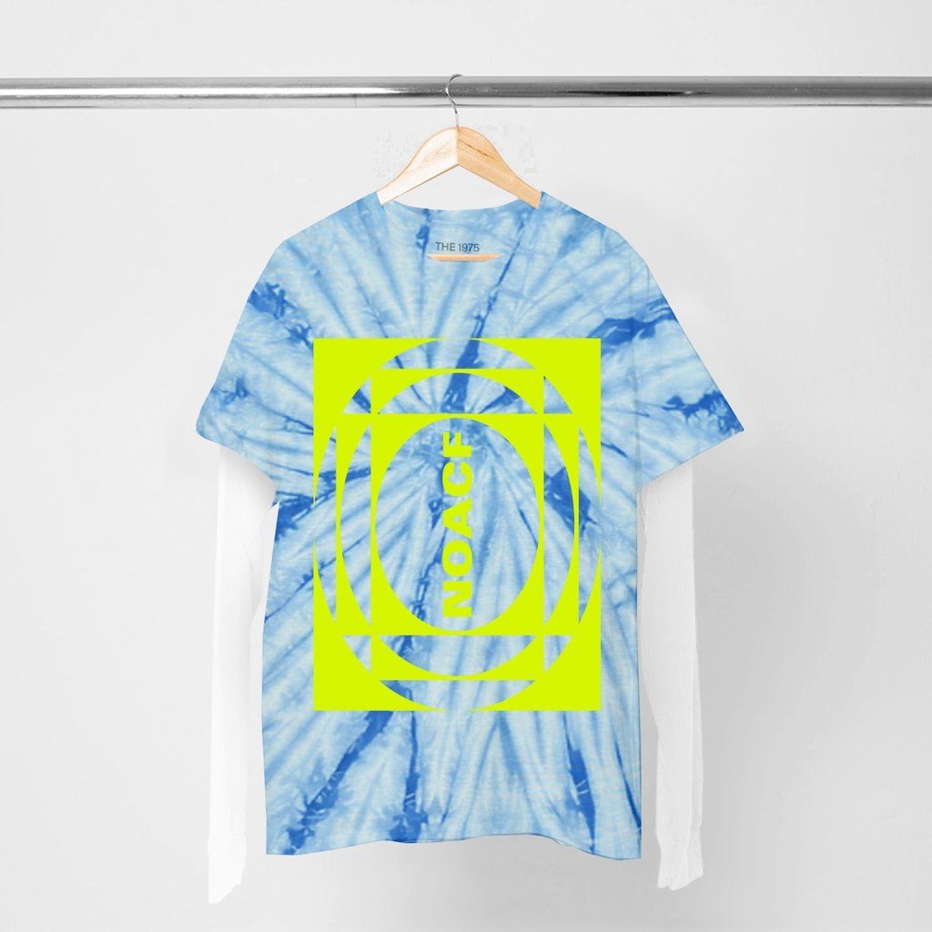 The 1975 - Noacf Neon Tie Dye Layered Long-Sleeve Tshirt